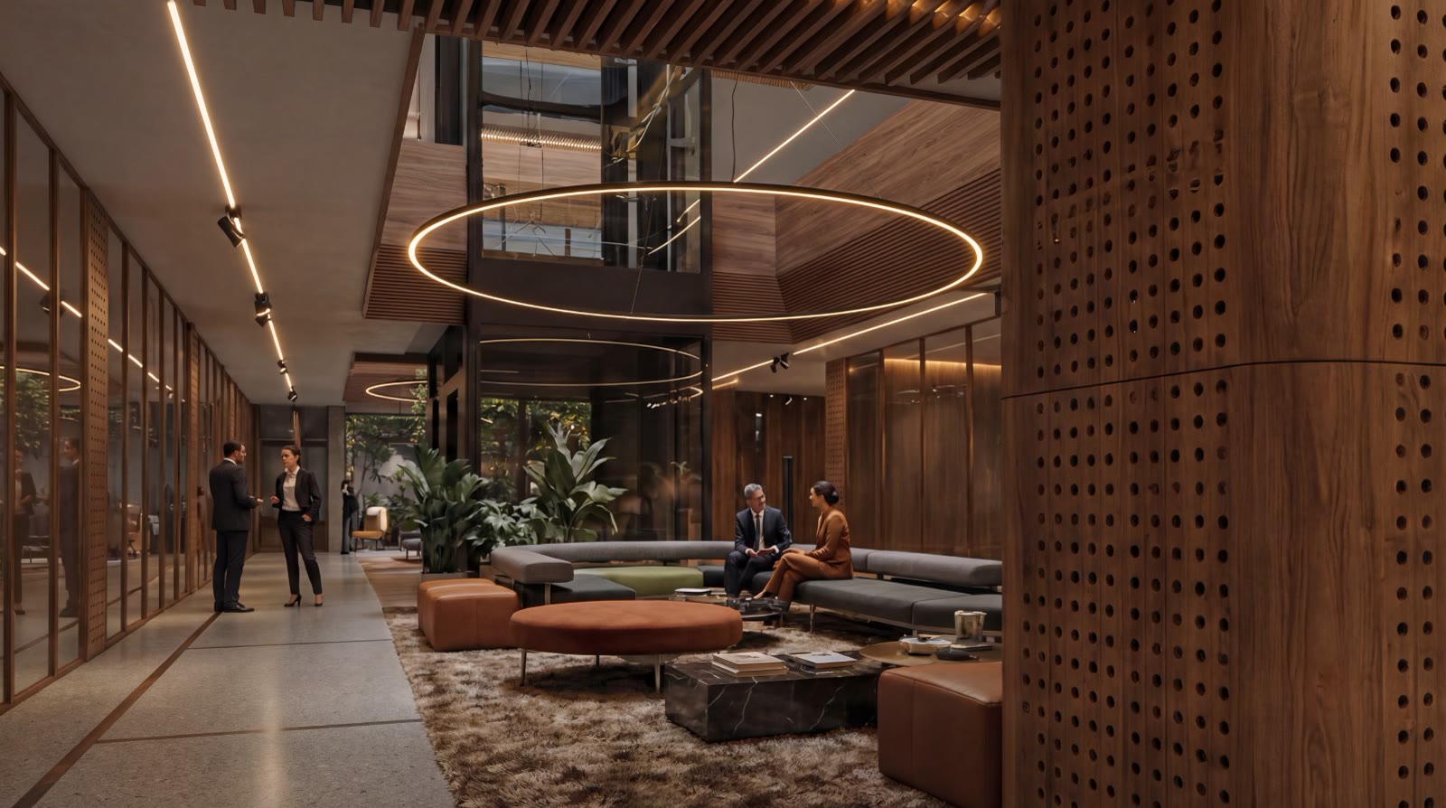 Panoramic Views of Tbilisi from New Atrium premium office windows